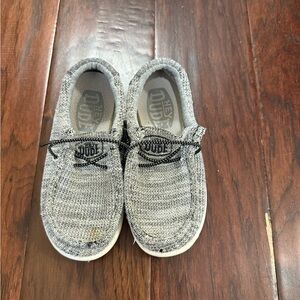 Hey Dude Kids Black and White Moccasins